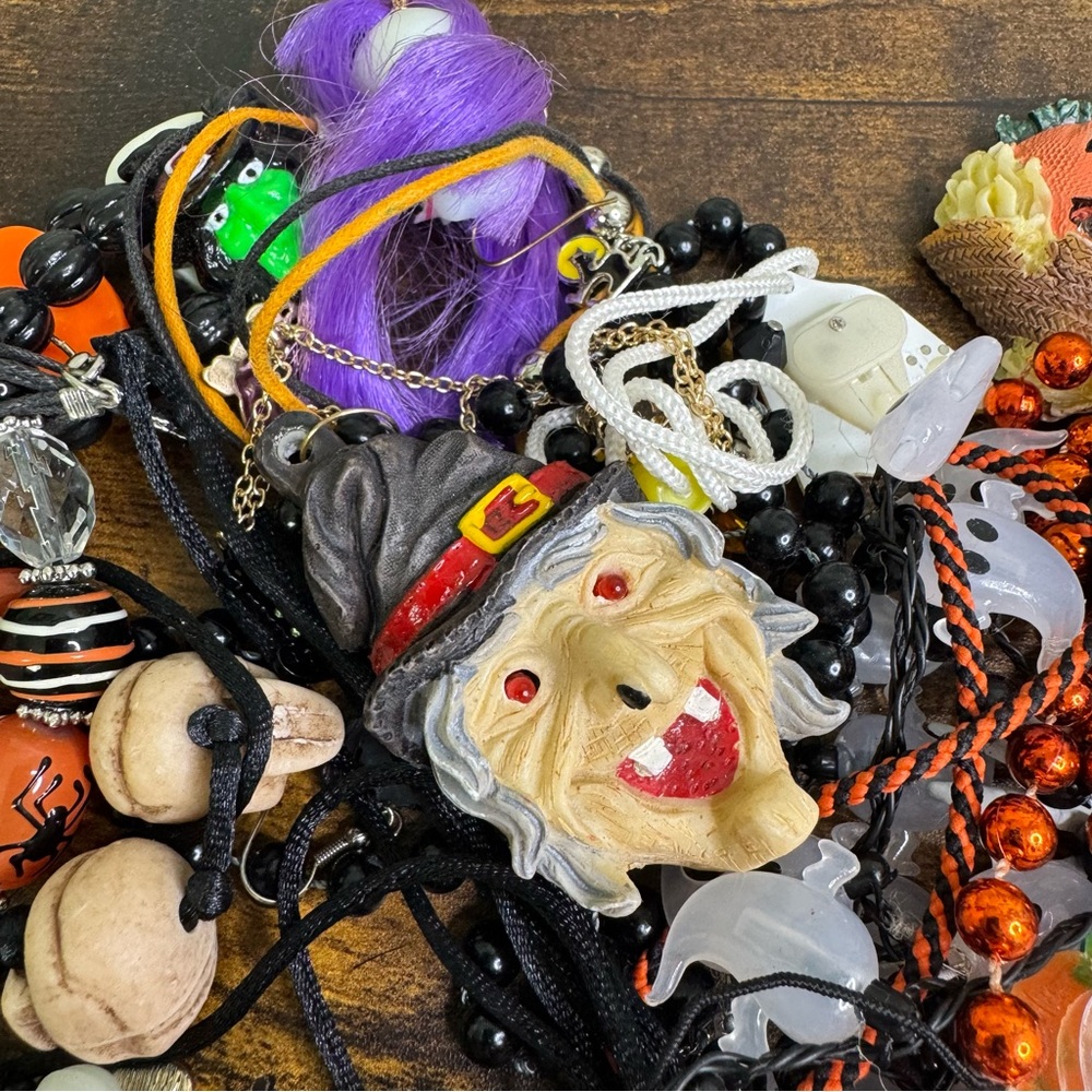 Kitschy Halloween Crafter’s Jewelry Lot